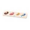 Puzzle din lemn cu buton „Carne și Peste" 1 44533
