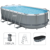 Bestway Piscina Power Steel Oval 488x305x107cm, 10949L, carcas metal 1 56448 1
