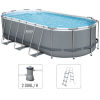 Bestway Piscina Power Steel Oval 427x250x100cm, 7250L, carcas metal 2 56620 1