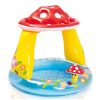 INTEX Piscină gonflabilă pentru copii cu baldachin “Ciuperca” 102х89 cm, 45 L, 1-3 ani 1 57114