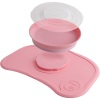 Set anti-alunecare cu farfurie Twistshake Click-Mat, roz 2 78439
