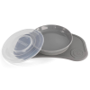 Set anti-alunecare cu farfurie Twistshake Click-Mat, gri 2 78442