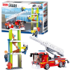 Set de construcție ”Mașină de pompieri cu scară”, 343 elem. 1 b0966