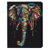Pictură pe numere 40x50 cm (fără cutie) – Elefant în culori de curcubeu 1 bs51377 1