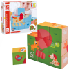 Cuburi „Prietenii”, 9 buc 1 e0452 jucarie din lemn hape
