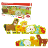Puzzle din lemn cu cifre „Animalele la fermă” 1 e1628