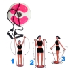Disc rotativ pentru fitness cu expandoare, 28 cm 2 lxi72014