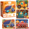 Seria de puzzle-uri „Proiectele dinozaurilor”, 4 în 1, nivelul 2 2 md3200 4