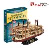 3D puzzle Vaporul cu aburi „Mississippi”, 142 elemente 1 t4026 密西西比河蒸汽船 1