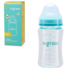 Biberon din sticlă, 180 ml, cu 2 tetine suplimentare 1 ug0 05bs180 1
