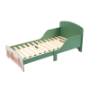 Pat Junior cu protecții laterale Green Forest, U-Grow 1 ugmpj07 gnf