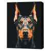 Pictură pe numere 40*50 сm (în cutie) – Doberman 2 bs53693 3